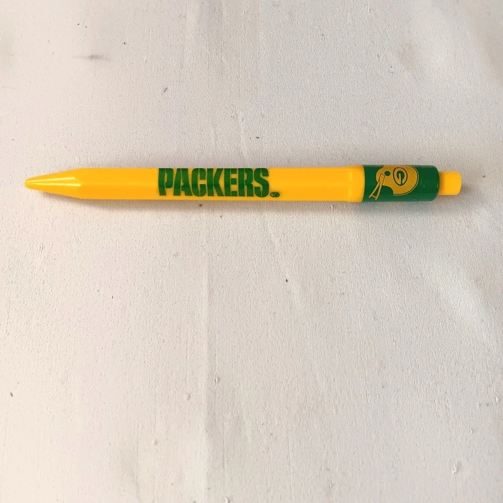 Green Bay Packers NFL Football Logo Yellow Green Click Pen‎ Writing Pen Souvenir